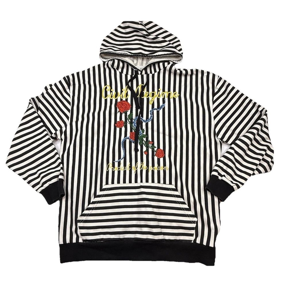 Civil Regime Embroidered Hoodie Product Of The Poison Mens Large